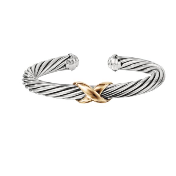 David Yurman Silver and Gold Bracelet - Picture 2 of 14